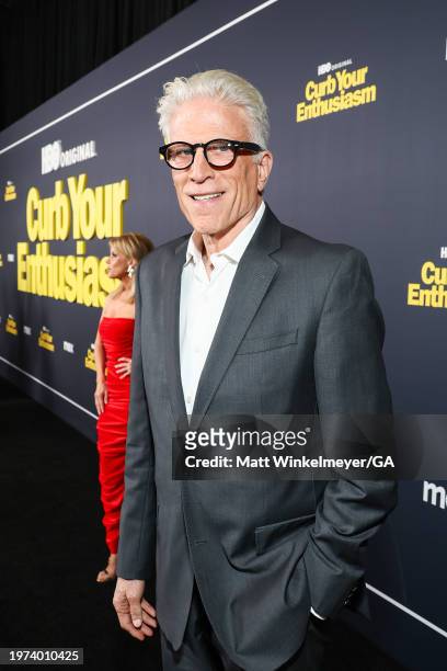 Ted Danson attends the season 12 premiere of HBO's "Curb Your Enthusiasm" at Directors Guild Of America on January 30, 2024 in Los Angeles,...