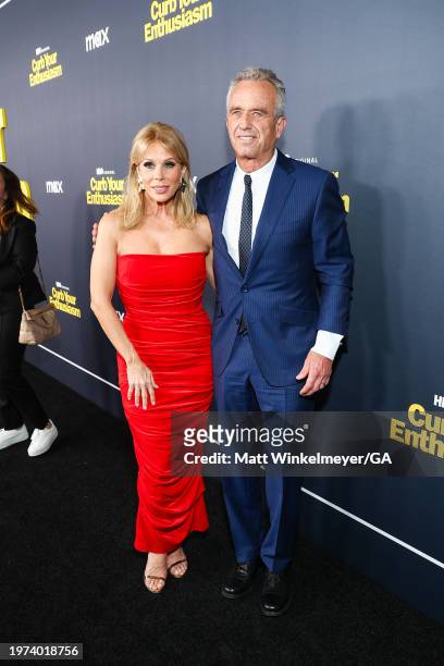 Cheryl Hines and Robert F. Kennedy Jr. Attend the season 12 premiere of HBO's "Curb Your Enthusiasm" at Directors Guild Of America on January 30,...