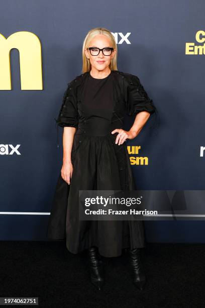 Rachael Harris attends the season 12 premiere of HBO's "Curb Your Enthusiasm" at Directors Guild Of America on January 30, 2024 in Los Angeles,...