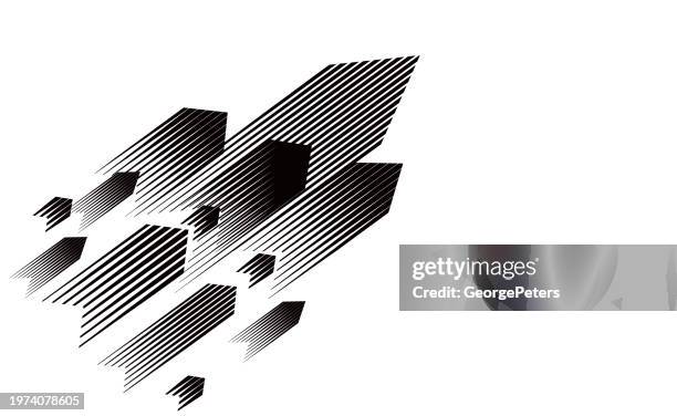 arrow symbols moving up - value stream stock illustrations