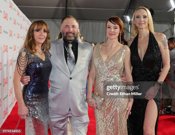 Cyndi Sinclair, Miles Long, Audrey Hollander and Mimi Ivey attend the 2024 Adult Video News Awards at Resorts World Las Vegas on January 27, 2024 in...