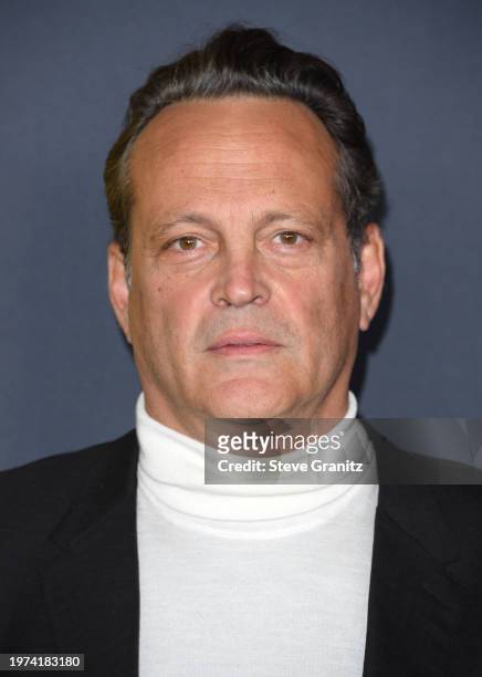 Vince Vaughn arrives at the Los Angeles Premiere Of HBO's "Curb Your Enthusiasm" Season 12 at Directors Guild Of America on January 30, 2024 in Los...