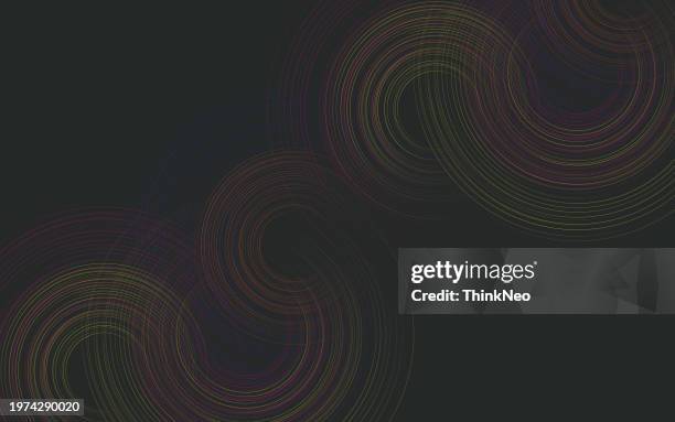 circle shape abstract pattern - low orbit stock illustrations