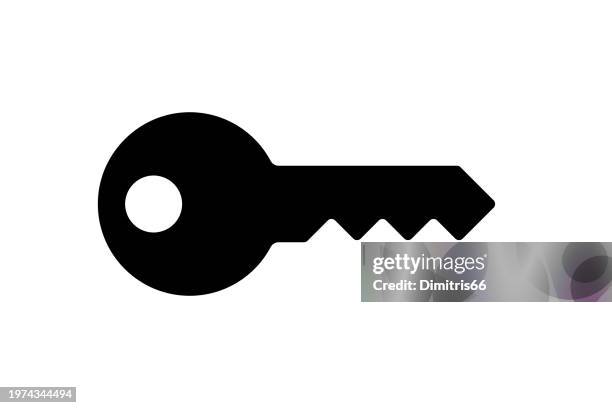 key icon - schlüssel stock-grafiken, -clipart, -cartoons und -symbole