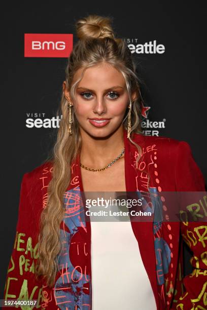 Haven Madison attends the 2024 BMG Pre-Grammy Party at Bar Lis on January 30, 2024 in Los Angeles, California.