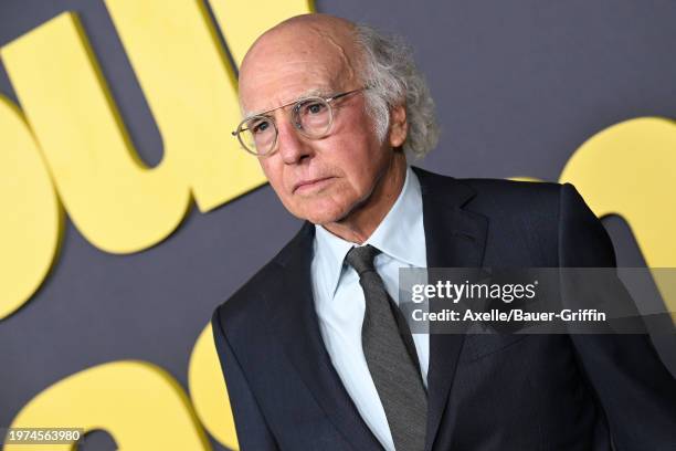 Larry David attends the Los Angeles Premiere of HBO's "Curb Your Enthusiasm" Season 12 at Directors Guild Of America on January 30, 2024 in Los...