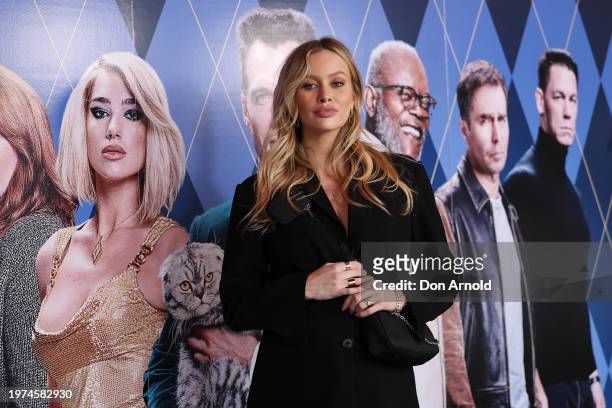 Simone Holtznagel attends the Sydney premiere of "Argylle" at Hoyts Entertainment Quarter on January 31, 2024 in Sydney, Australia.