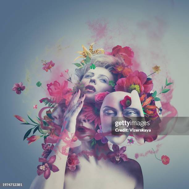 mind blowing - fantasy art beautiful women stock pictures, royalty-free photos & images