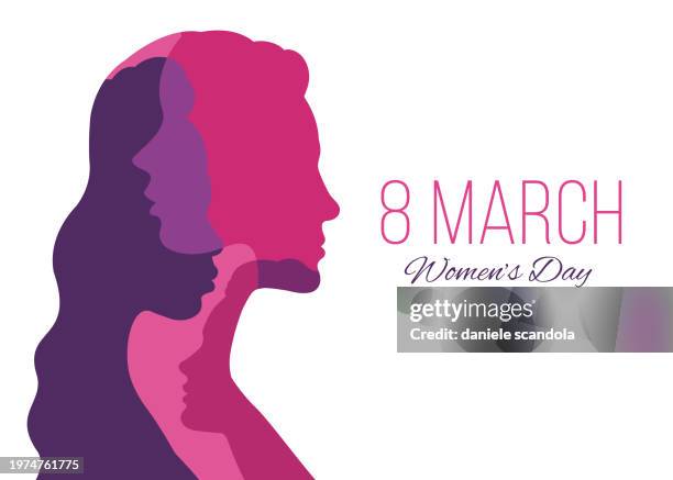 illustrations, cliparts, dessins animés et icônes de international women's day template for advertising, banners, leaflets and flyers. - femme de pouvoir