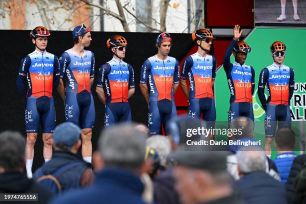 General view of Hagos Berhe of Ethiopia, Davide De Pretto of Italy, Eddie Dunbar of Ireland, Felix Engelhardt of Germany, Michael Matthews of...