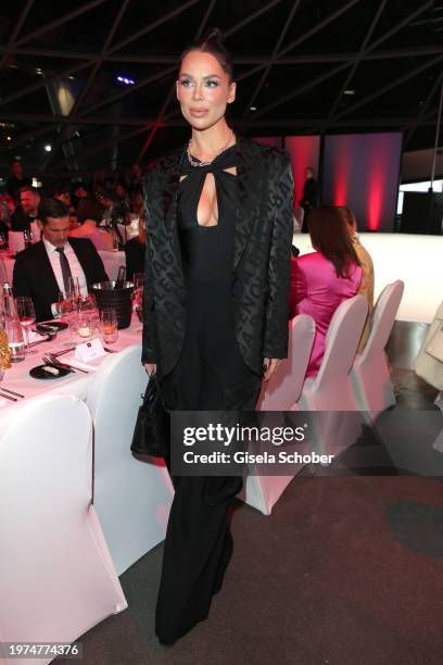 Model Liliana Matthaeus during the BMW Charity Gala "the perfect runway" benefit to "Tribute to Bambi " foundation at BMW Welt on January 25, 2024 in...