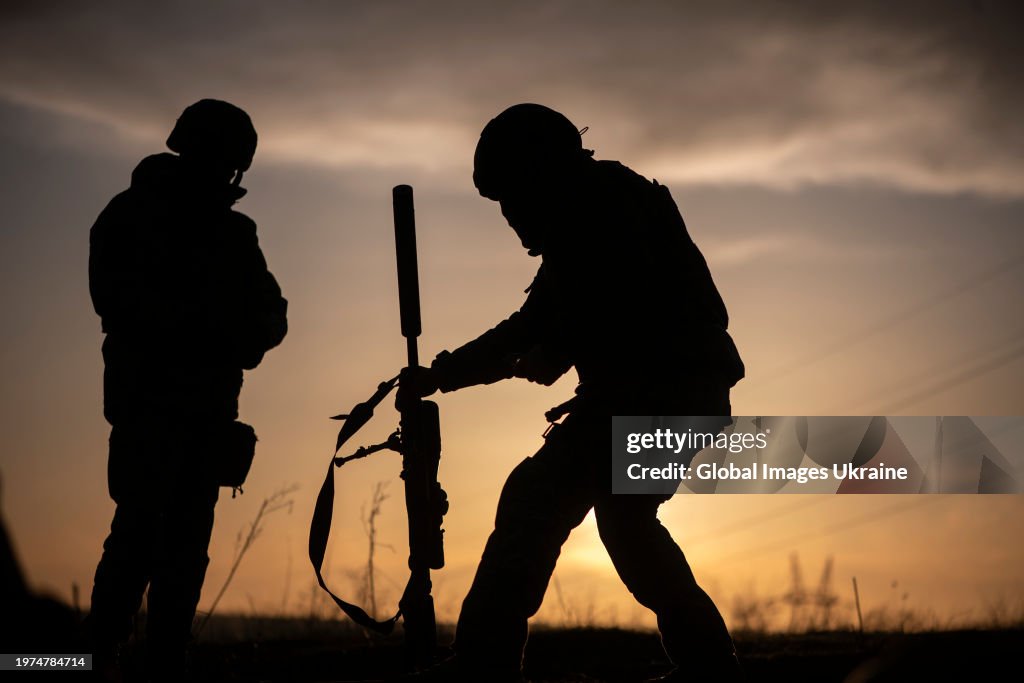 Training Of Ukrainian Snipers In Donetsk Oblast