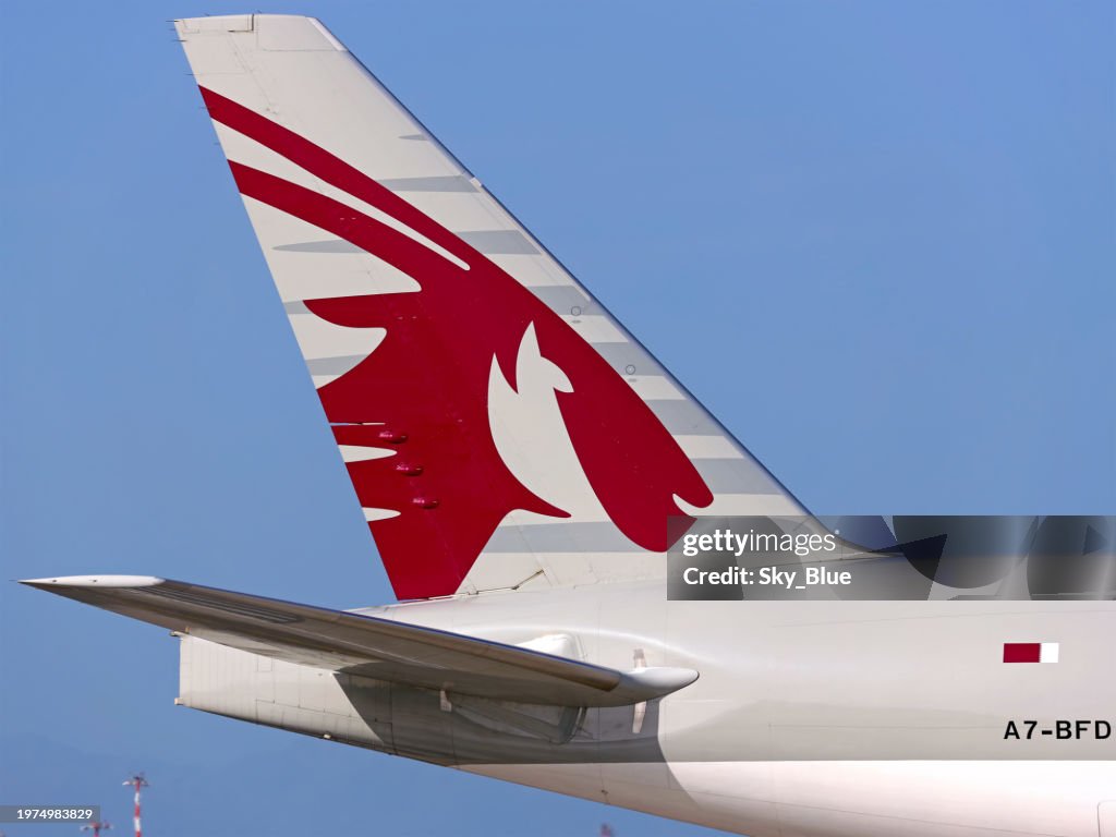Qatar Airways aircraft tail