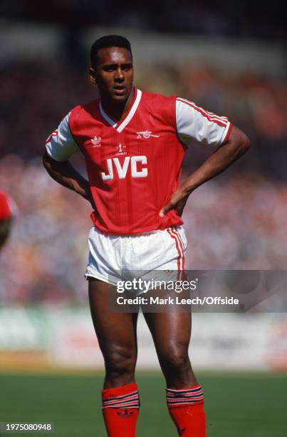 April 1988, Wembley, Football League Littlewoods Cup Final - Arsenal v Luton Town - David Rocastle of Arsenal.