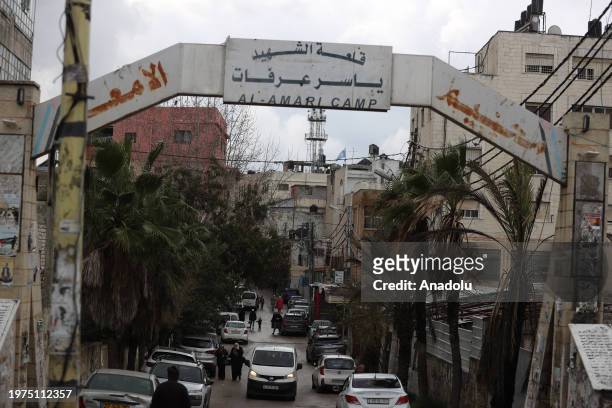 View from al-Am'ari Refugee Camp after funding cuts to UNRWA in Ramallah, West Bank on February 03, 2024. Last week, countries such as the United...