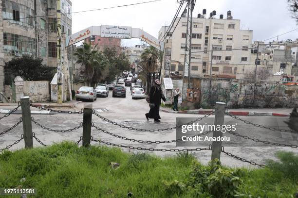 View from al-Am'ari Refugee Camp after funding cuts to UNRWA in Ramallah, West Bank on February 03, 2024. Last week, countries such as the United...