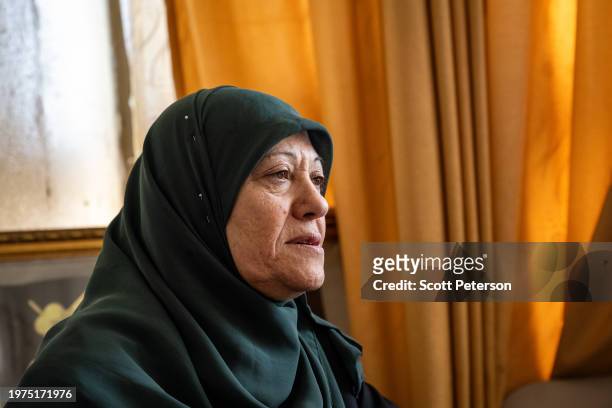 Suhair al-Barghouti, known as Um Asif and wife of the late Omar al-Barghouti, a leader of the Palestinian militant group Hamas in the West Bank until...