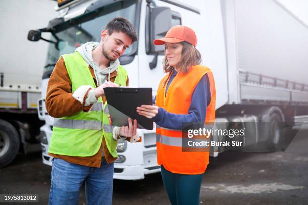 controlled logistics freight transportation, long distance vehicle - lastbilstransport bildbanksfoton och bilder