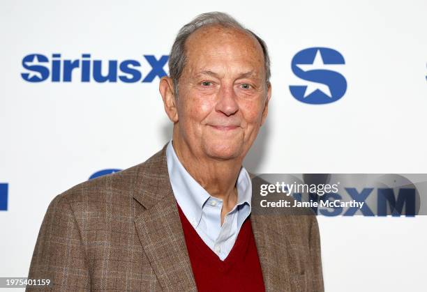 Bill Bradley, former U.S. Senator and NBA player visits SiriusXM at SiriusXM Studios on January 31, 2024 in New York City.