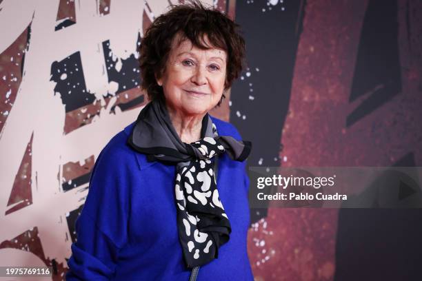Julieta Serrano attends the Madrid premiere of the documentary "Mapa A Pandataria" at CaixaForum on January 31, 2024 in Madrid, Spain.