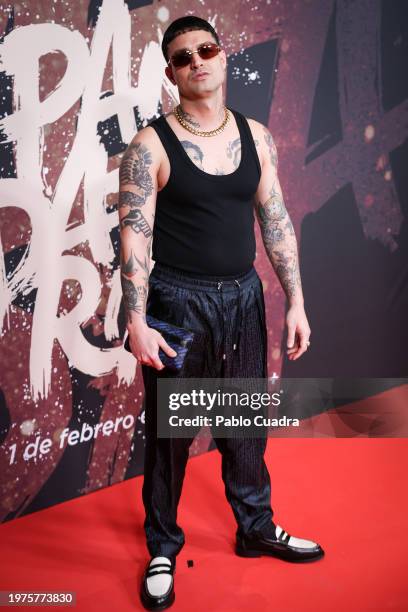 Elio Toffana attends the Madrid premiere of the documentary "Mapa A Pandataria" at CaixaForum on January 31, 2024 in Madrid, Spain.