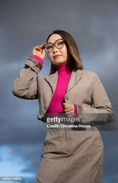 Director/writer Lulu Wang is photographed for Los Angeles Times on January 3, 2024 in West Hollywood, California. PUBLISHED IMAGE. CREDIT MUST READ:...