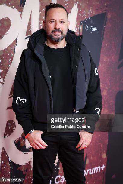 Chevi Muraday attends the Madrid premiere of the documentary "Mapa A Pandataria" at CaixaForum on January 31, 2024 in Madrid, Spain.
