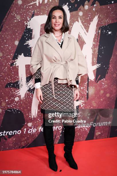 Maria Jose Besora attends the Madrid premiere of the documentary "Mapa A Pandataria" at CaixaForum on January 31, 2024 in Madrid, Spain.