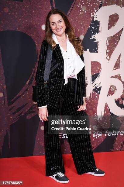 Cuca Escribano attends the Madrid premiere of the documentary "Mapa A Pandataria" at CaixaForum on January 31, 2024 in Madrid, Spain.