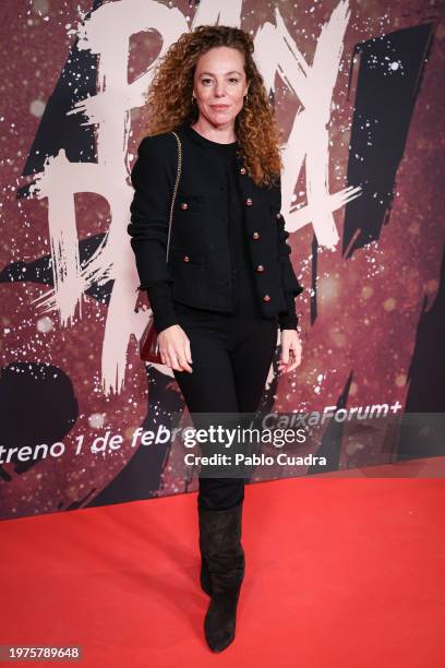 Silvia Marty attends the Madrid premiere of the documentary "Mapa A Pandataria" at CaixaForum on January 31, 2024 in Madrid, Spain.