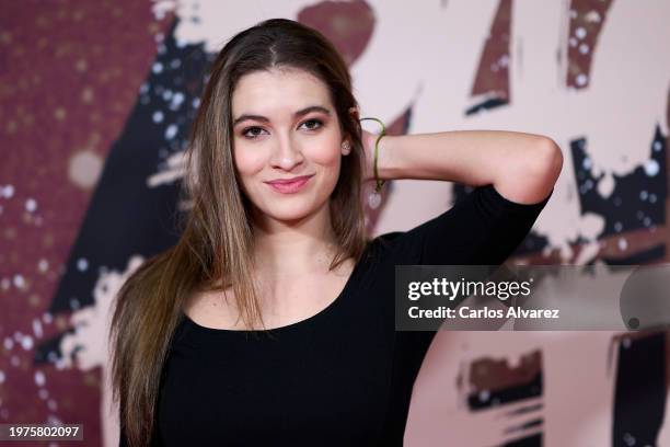Carlota Boza attends the premiere of the documentary "Mapa A Pandataria" at the CaixaForum cultural center on January 31, 2024 in Madrid, Spain.