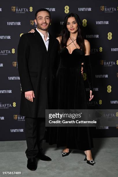 Ed Westwick and Amy Jackson attend the Vanity Fair EE BAFTA Rising Star Party at Pavyllon London on January 31, 2024 in London, England.