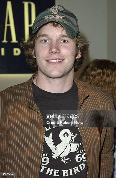 Actor Christopher Pratt attends Teen People Magazine's 6th Annual "25 Hottest Stars Under 25" Party at Lucky Strike Lanes on May 5, 2003 in...