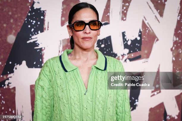 Lorena Castell attends the Madrid premiere of the documentary "Mapa A Pandataria" at CaixaForum on January 31, 2024 in Madrid, Spain.