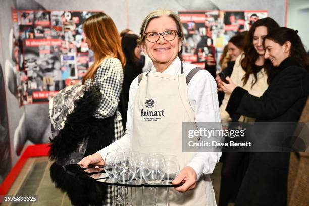 General view at the private view of "Barbara Kruger: Thinking of You. I Mean Me. I Mean You" at The Serpentine Gallery on January 31, 2024 in London,...