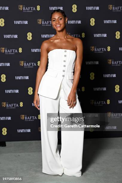 Vick Hope attends the Vanity Fair EE BAFTA Rising Star Party at Pavyllon London on January 31, 2024 in London, England.