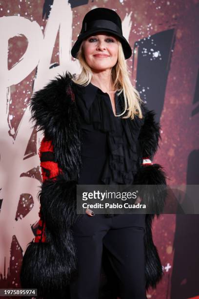 Actress Cayetana Guillén Cuervo attends the Madrid premiere of the documentary "Mapa A Pandataria" at CaixaForum on January 31, 2024 in Madrid, Spain.