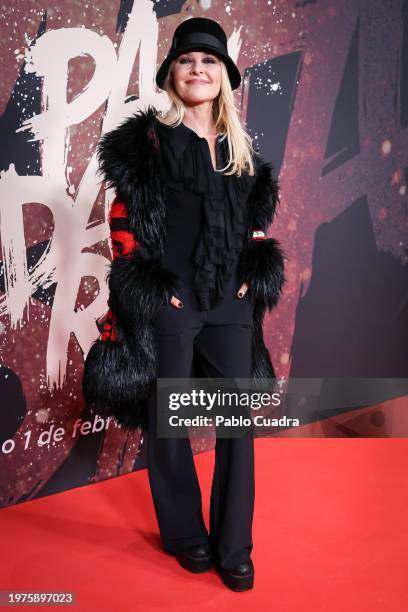 Actress Cayetana Guillén Cuervo attends the Madrid premiere of the documentary "Mapa A Pandataria" at CaixaForum on January 31, 2024 in Madrid, Spain.