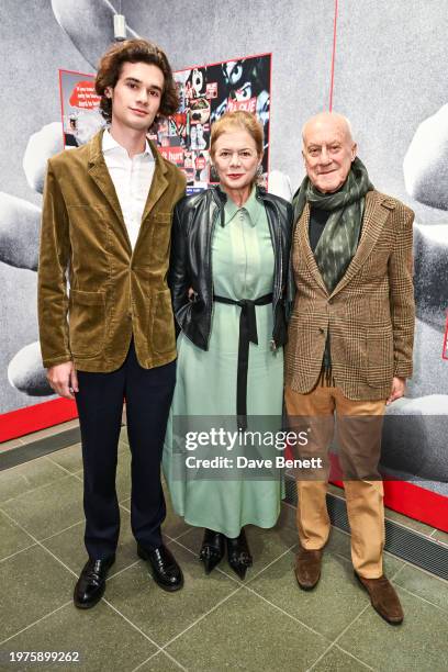 Eduardo Foster, Elena Ochoa Foster and Lord Norman Foster attend the private view of "Barbara Kruger: Thinking of You. I Mean Me. I Mean You" at The...