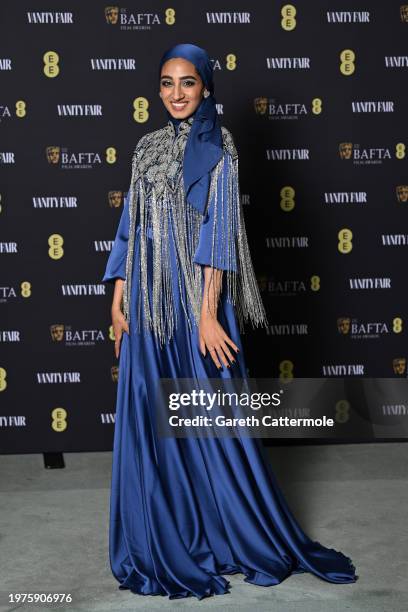 Zainab Jiwa attends the Vanity Fair EE BAFTA Rising Star Party at Pavyllon London on January 31, 2024 in London, England.