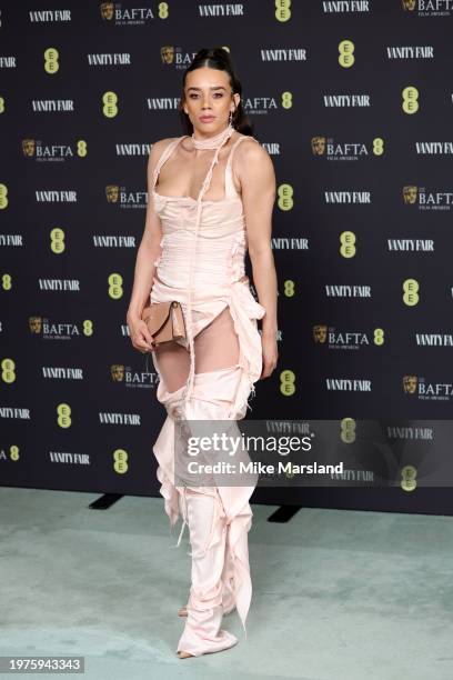 Hannah John-Kamen attends the Vanity Fair EE BAFTA Rising Star Party at Pavyllon London on January 31, 2024 in London, England.