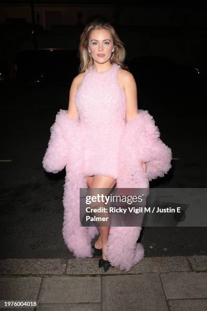 Alicia Agneson seen attending Vanity Fair EE Rising Star - BAFTAs pre party at Pavyllon London on January 31, 2024 in London, England.