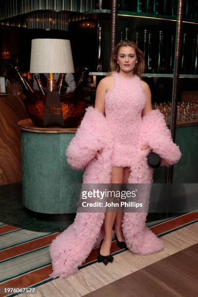 Alicia Agneson attends the Vanity Fair EE Rising Star party at Pavyllon London on January 31, 2024 in London.