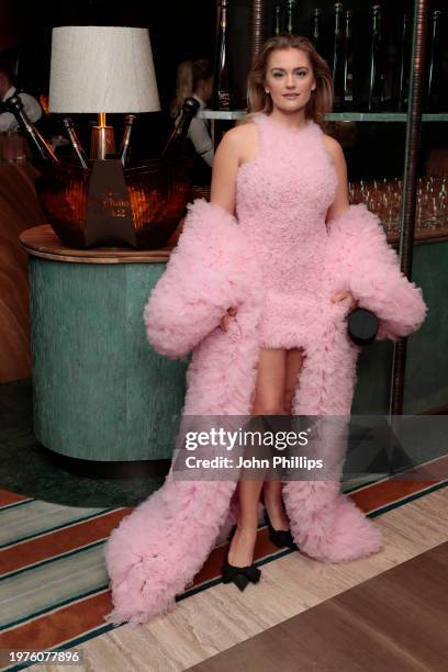 Alicia Agneson attends the Vanity Fair EE Rising Star party at Pavyllon London on January 31, 2024 in London.