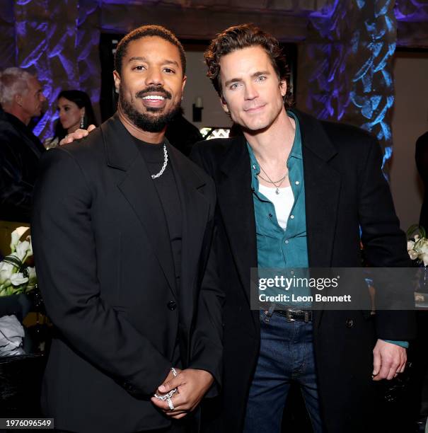 Michael B. Jordan and Matt Bomer attend David Yurman High Jewelry Event with Michael B. Jordan on January 30, 2024 in Los Angeles, California.