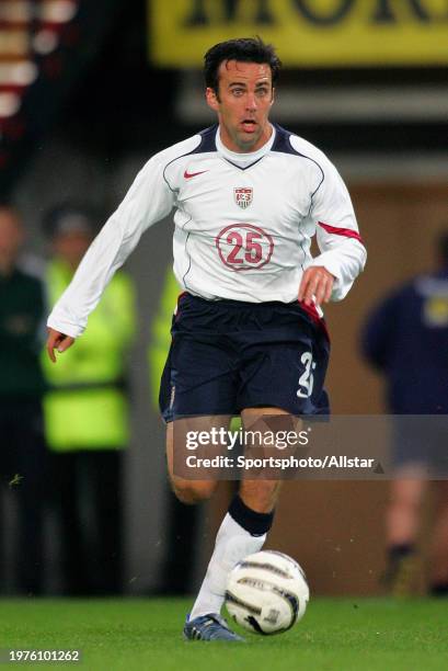 November 12: Kerry Zavagnin of USA on the ball during the International Friendly match between Scotland and USA at Hampden Park on November 12, 2005...