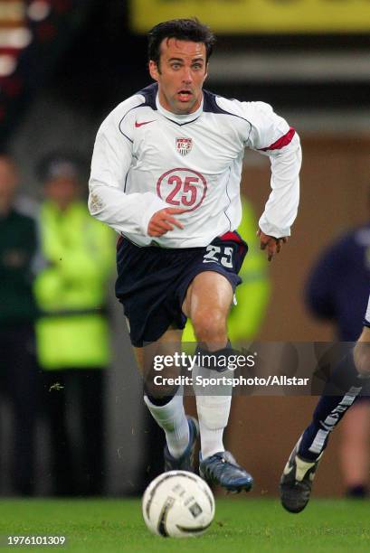 November 12: Kerry Zavagnin of USA on the ball during the International Friendly match between Scotland and USA at Hampden Park on November 12, 2005...