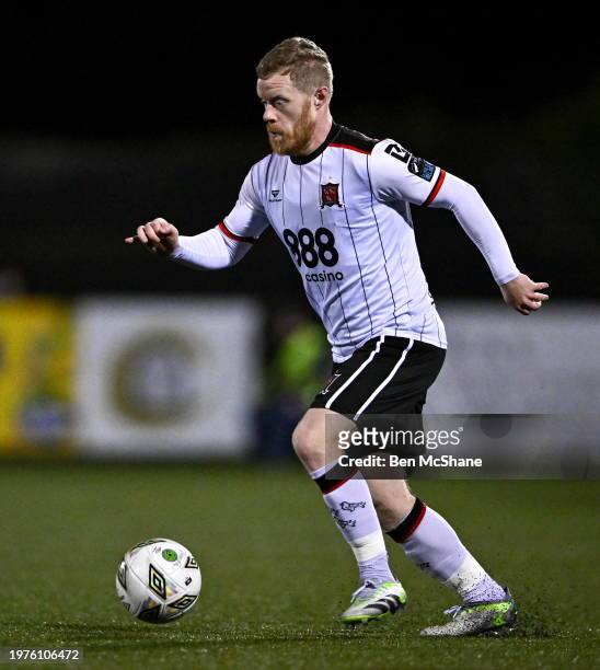 Louth , Ireland - 2 February 2024; Daryl Horgan of Dundalk during the PTSB Leinster Senior Cup / Malone Cup match between Dundalk and Drogheda United...