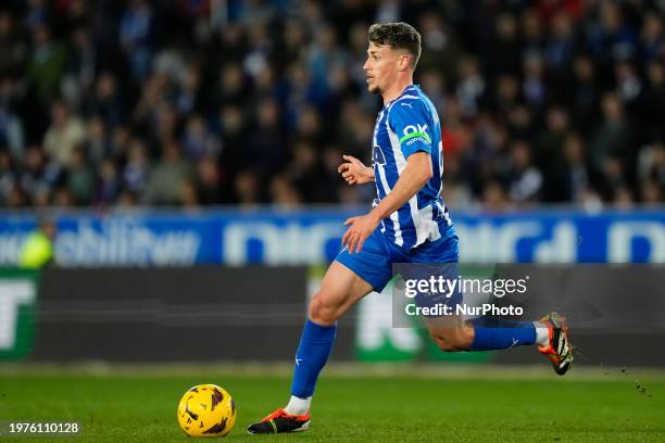 Antonio Blanco Defensive Midfield of Alaves and Spain during the LaLiga EA Sports match between Deportivo Alaves and FC Barcelona at Estadio de...