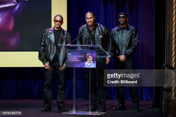 Layzie Bone, Krayzie Bone, and Flesh-n-Bone of Bone Thugs N' Harmony at The Recording Academy's Special Merit Awards held at the Wilshire Ebell...